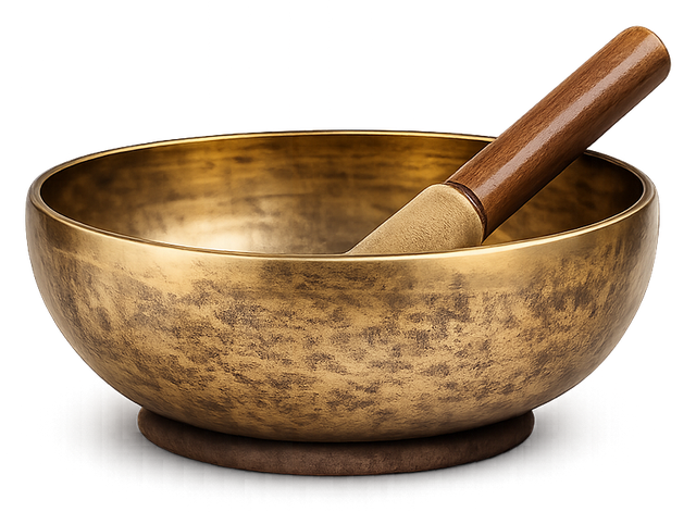 Singing bowl with mallet